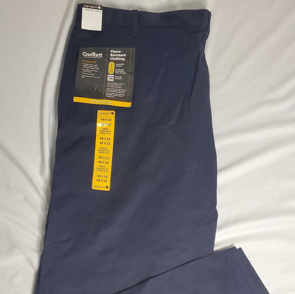 NWT Carhartt Navy Blue Flame Resistant HRC2 Pants